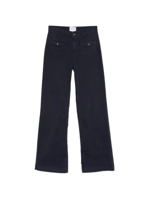 MAISON123 Tiago button-pocket wide-leg jeans Blue 6560135