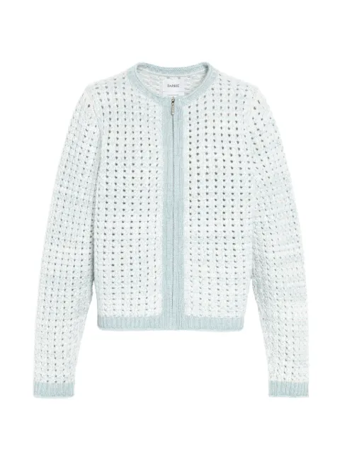 Barrie crochet-knit zip-up cardigan Blue C341281