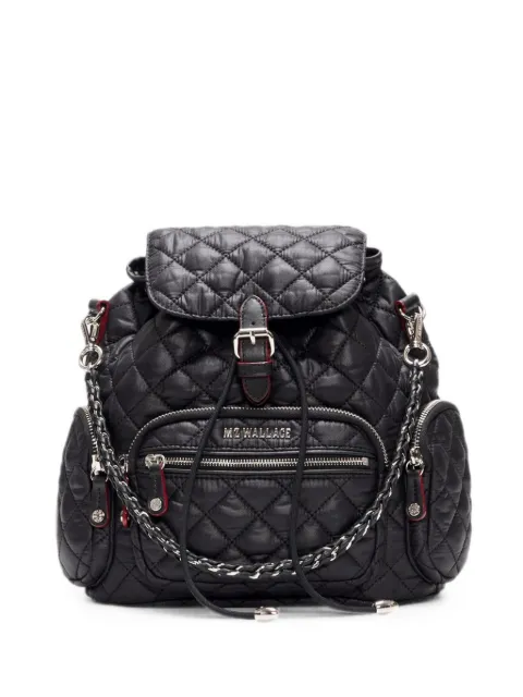 Mz Wallace mini Crosby quilted backpack Black 1980C