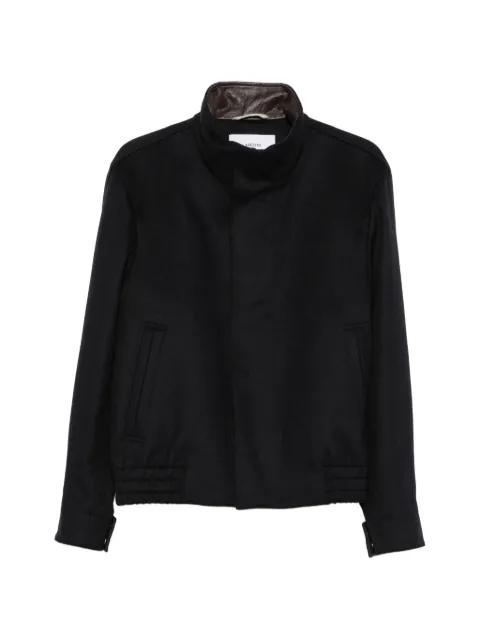 Lardini high-neck elasticated-hem jacket Black ACBARCONCN65602