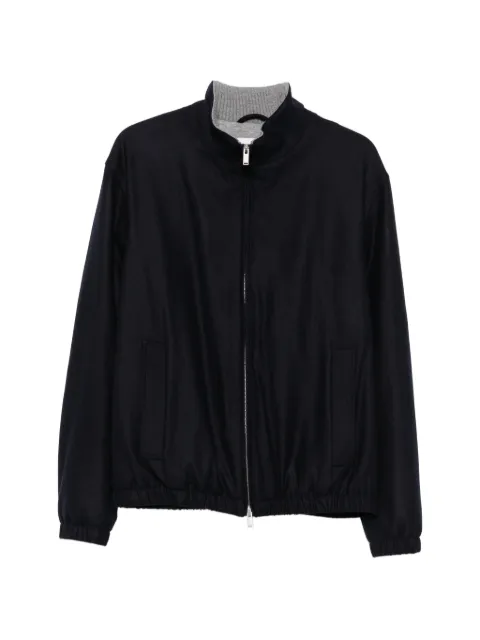Lardini zip-up bomber jacket Blue ACAURYNACIF67356