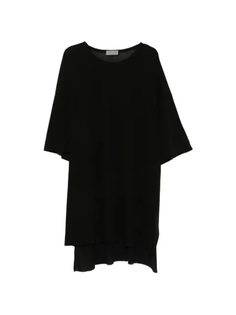 Yohji Yamamoto oversized side-slit T-shirt Black HKT06071