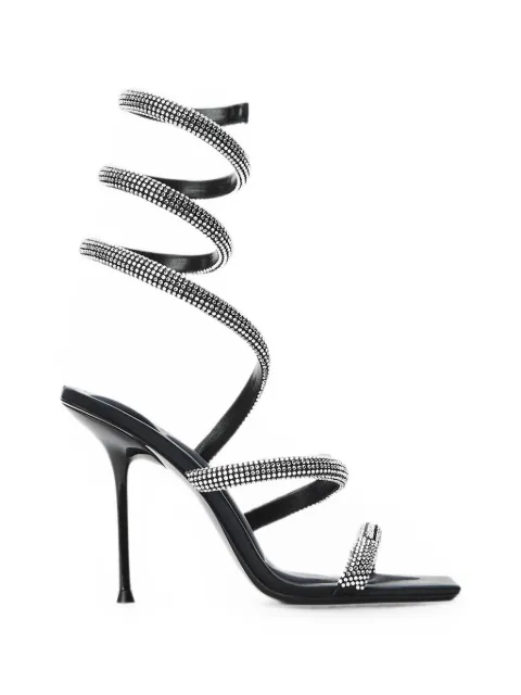 Alexander Wang Julie crystal-coil sandals Silver 30326S004