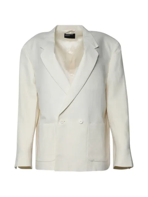 Enfants Riches Déprimés See No Evil double-breasted blazer White 070378