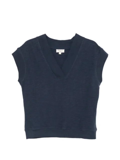 MAISON123 V-neck sleeveless top Blue 6558535