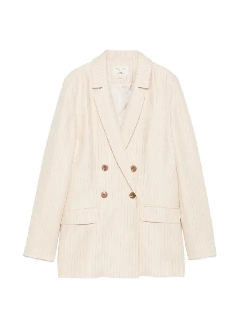 MAISON123 Florine pinstripe double-breasted blazer Neutrals 6559702