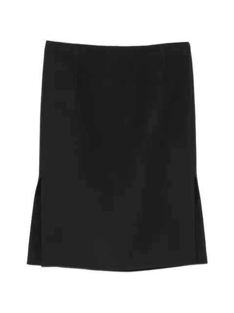 FENDI side-slit midi skirt Black FQ7764B1UJ