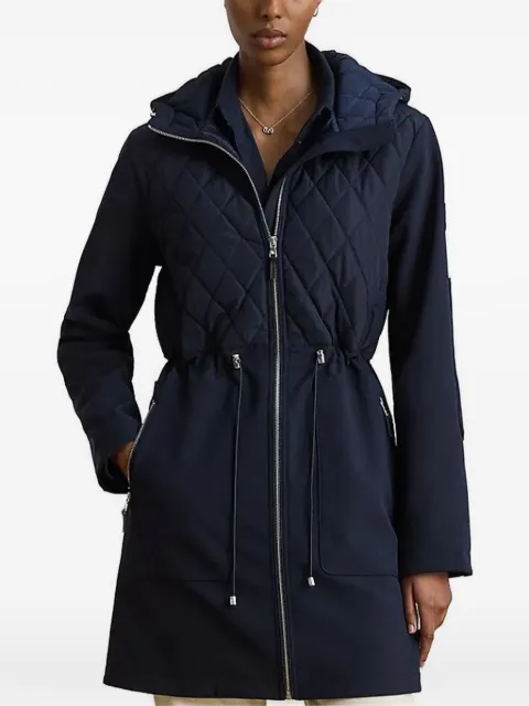 Lauren Ralph Lauren quilted-panel drawstring coat Blue 297P18056004