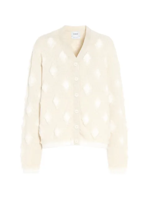 Barrie argyle-motif cashmere cardigan White C343284