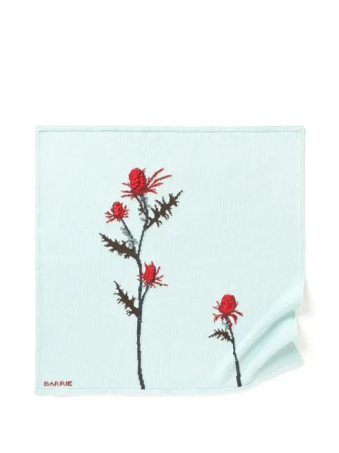 Barrie embossed thistle-motif scarf Blue C344885