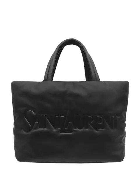 Saint Laurent Pre-Owned 2013-2026 Lambskin Wide Puffer tote bag Black V18YJBVQ0RB2W9HC