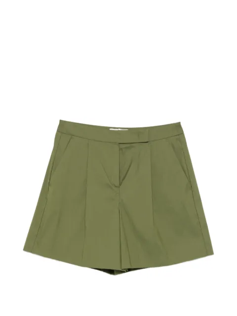 I BLUES pleated-detail tailored shorts Green 2617141062
