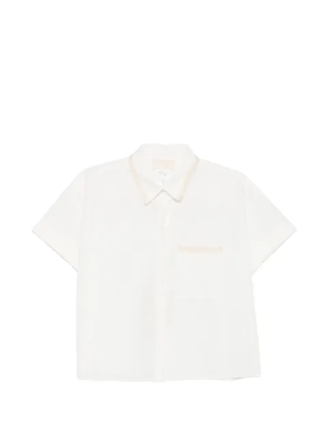I BLUES lace-trim short-sleeve shirt White 2617111142