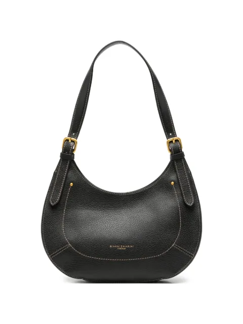 GIANNI CHIARINI Gabry pebbled leather shoulder bag Black BS12250COMMGRNCM