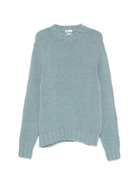 Doppiaa chunky-knit crew-neck sweater Blue AAPPIOAC9301