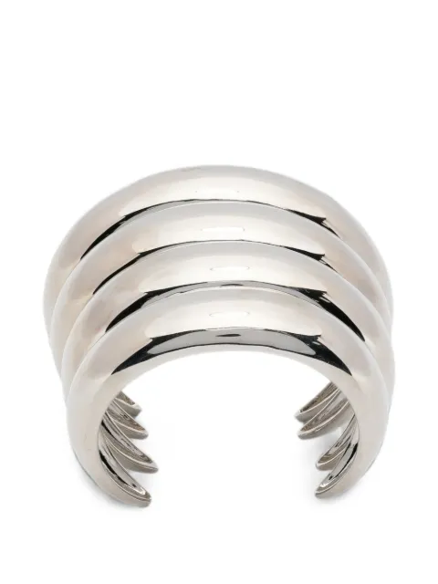 Hugo Kreit chunky layered-effect bracelet Silver NAICUFSIL