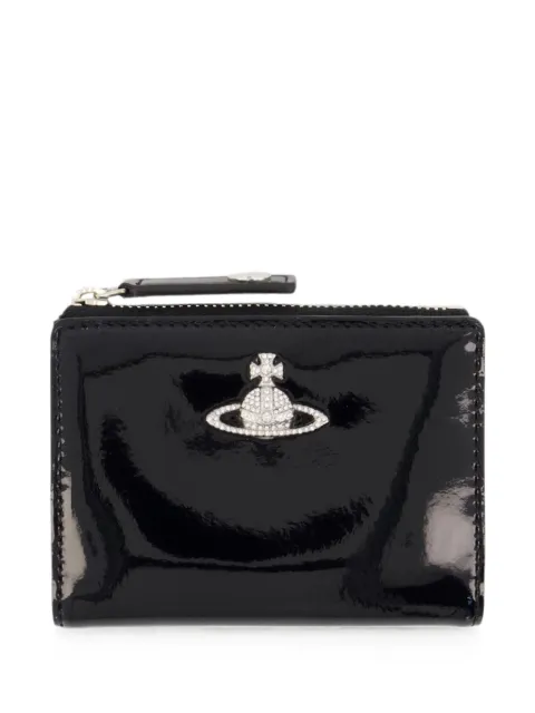 Vivienne Westwood Diamante Orb card holder Black 5107005EWS002ON404