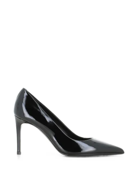 Sergio Levantesi patent-finish pointed-toe pumps Black DUSY67