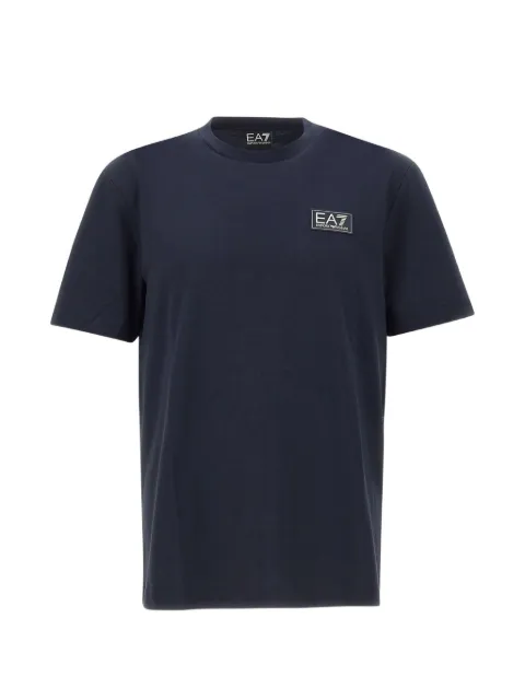 Ea7 Emporio Armani logo-patch T-shirt Blue 7M002229AF13741U