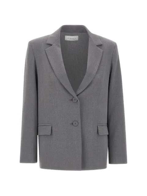 kaos flap-pocket single-breasted blazer Grey SI1CO0020012