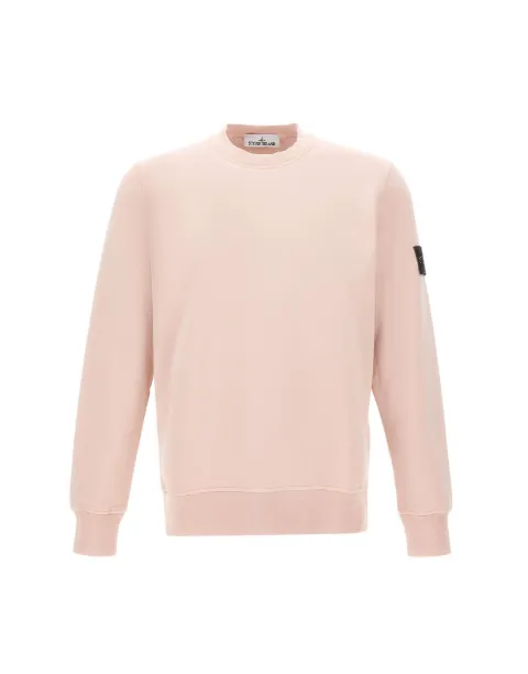 Stone Island logo-patch sweatshirt Pink L2S156100060S0051