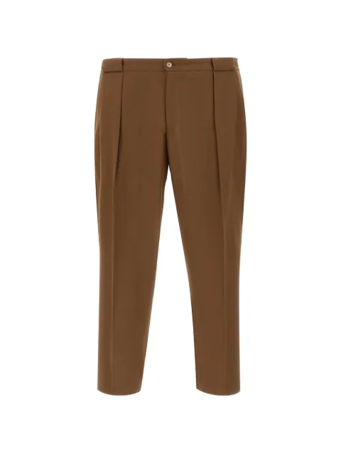 Briglia 1949 Portobello pleat-detail trousers Brown PORTOBELLOS40012000176