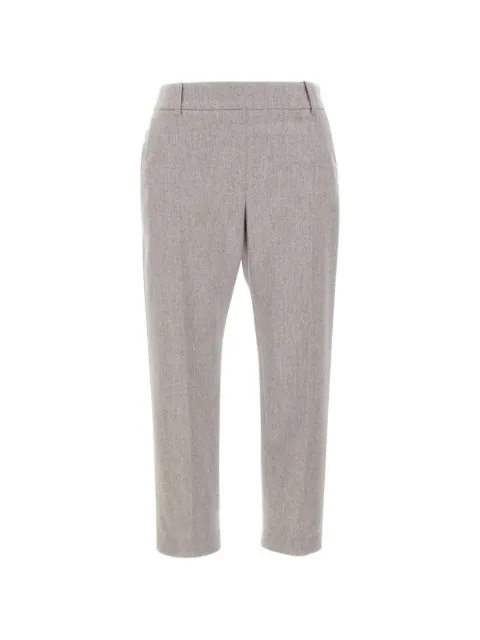 Eleventy pressed-crease trousers Grey N80PANN02TES0H04113