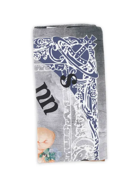 Vivienne Westwood Primavera Cherubs scarf Grey 81030034W01MGP401
