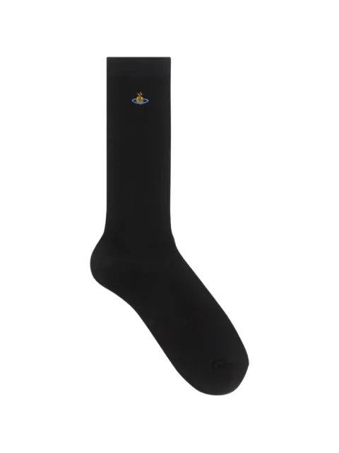 Vivienne Westwood ribbed-knit socks Black 8104000CK006PAADA401