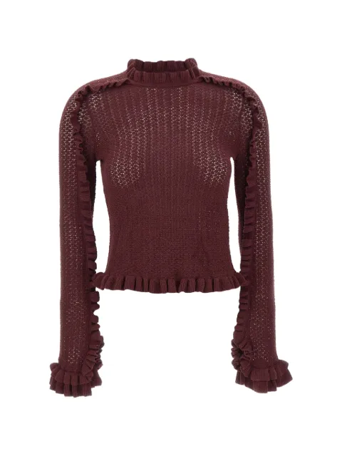 Marella Mulino open-knit sweater Red 2623366061200005
