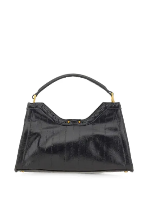 GIANNI CHIARINI Aurora eel-print shoulder bag Black BS12685EELPSLYNERO
