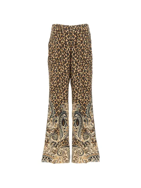 ETRO leopard-print trousers Brown WREA0014AK15XX0823