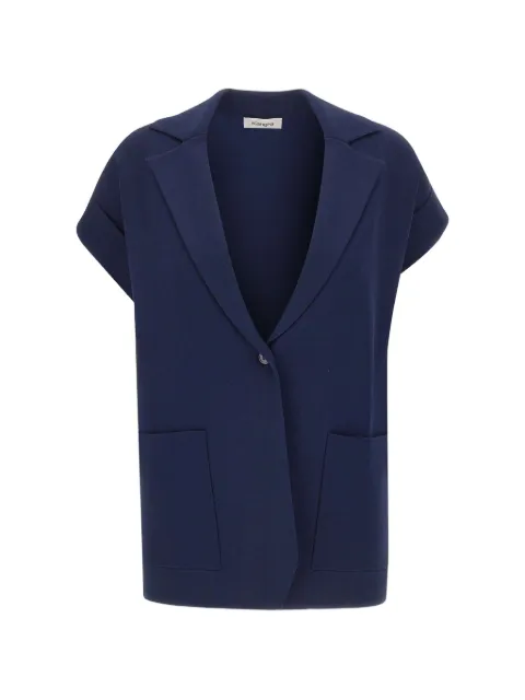 Kangra sleeveless knitted blazer Blue 194107085