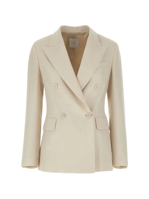 Eleventy double-breasted herringbone blazer Neutrals N85GIAF02TES0N0