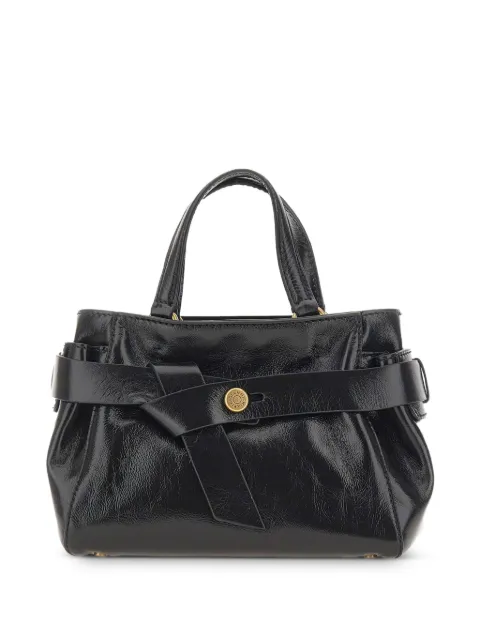 GIANNI CHIARINI small Miranda knotted leather tote bag Black BS12635RALPH