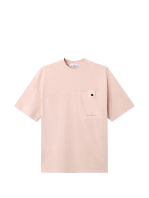 Stone Island 2100028 organic cotton jersey T-shirt Pink L2S152100028S0500