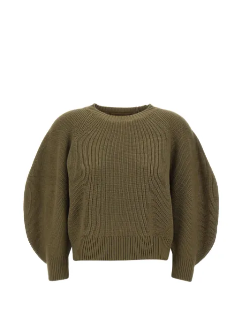 kaos ribbed balloon-sleeve sweater Green SIJKT008