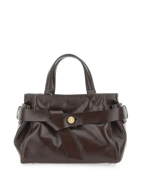 GIANNI CHIARINI small Miranda knotted leather tote bag Brown BS12635RALPH