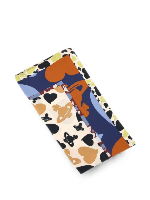 Vivienne Westwood Hearts and Orbs scarf Neutrals 81030034W01MF