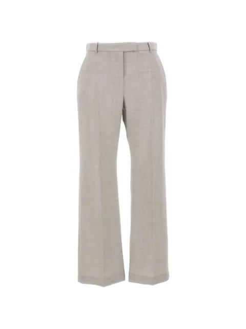 Eleventy pressed-crease straight-leg trousers Neutrals N80PANG03TES0L10513