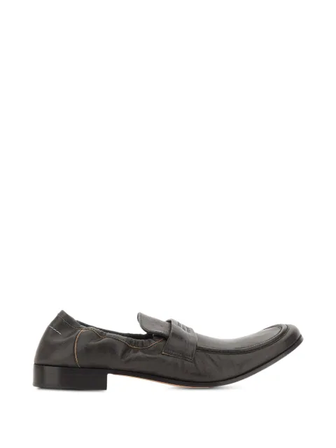 MM6 Maison Margiela swing-toe leather loafers Brown SH3WR0008P7706HB495