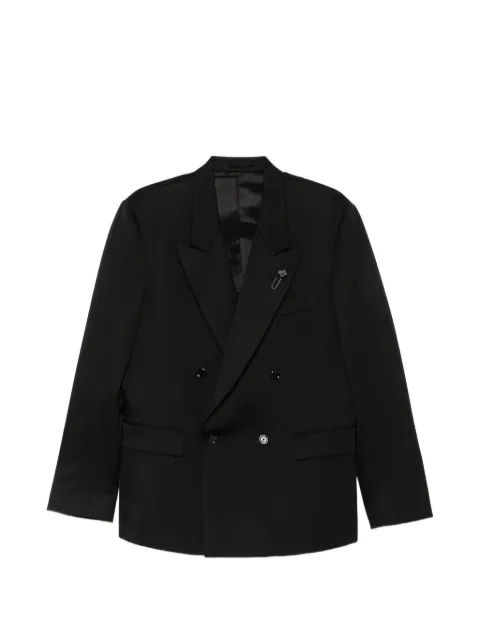 Lardini double-breasted peak-lapel blazer Black AC5810EACIF67442