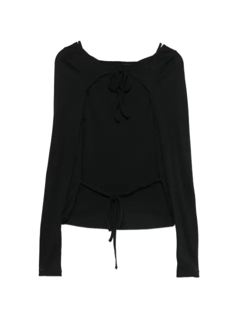 Eckhaus Latta long-sleeves T-shirt Black 1528ELPS26B