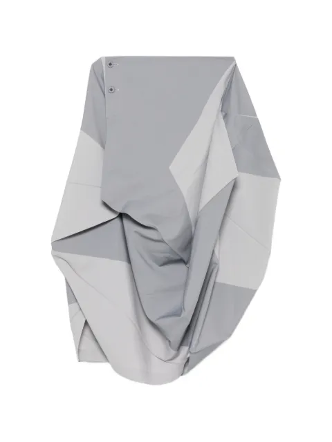 132 5. Issey Miyake panelled geometric-pleat maxi skirt Grey IL66FG512