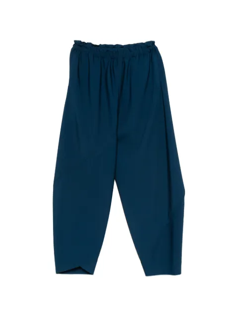 132 5. Issey Miyake elasticated-waistband panelled trousers Blue IL66FF326