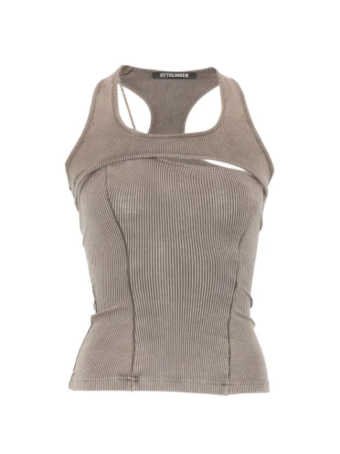 Ottolinger cut-out ribbed top Grey 10410940302