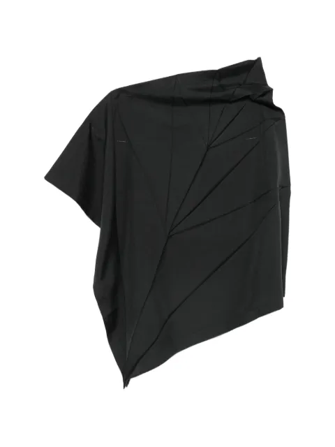 132 5. Issey Miyake origami-pleated asymmetric top Black IL66FJ345