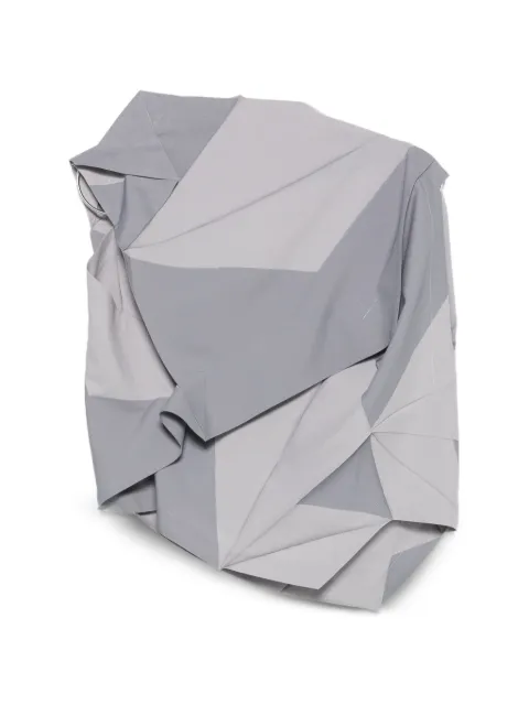 132 5. Issey Miyake origami-pleated geometric-print top Grey IL66FJ511
