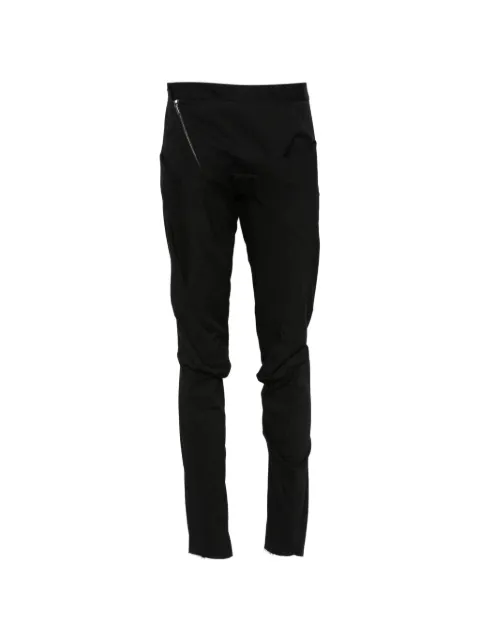 Leon Emanuel Blanck asymmetric zip-fastening trousers Black DISWFLP