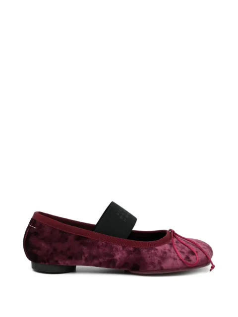 MM6 Maison Margiela elasticated-strap ballet flats Red S59WZ0093P7809